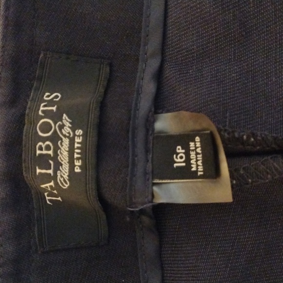 Talbot's 16 p wide leg black pants - Picture 3 of 4